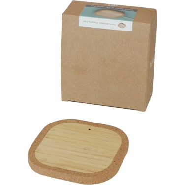 Logotrade promotional product image of: Cerris 15W cork wireless charging pad