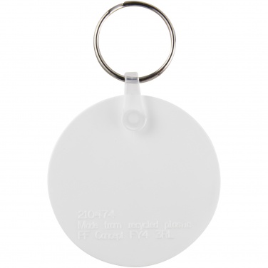 Logotrade advertising product image of: Tait circle-shaped recycled keychain