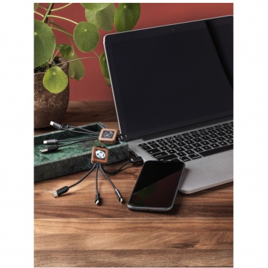 Logo trade promotional giveaway photo of: SCX.design C19 wooden easy to use cable