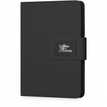 Logo trade advertising products picture of: SCX.design O16 A5 light-up notebook power bank