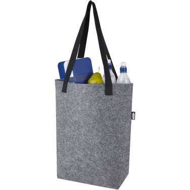 Logotrade promotional products photo of: Felta GRS recycled felt tote bag with wide bottom 12L