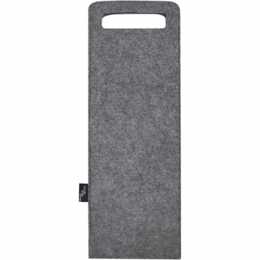 Logo trade promotional merchandise image of: Felta 75 cl GRS recycled felt wine bag