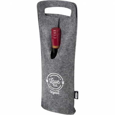 Logo trade promotional products picture of: Felta 75 cl GRS recycled felt wine bag