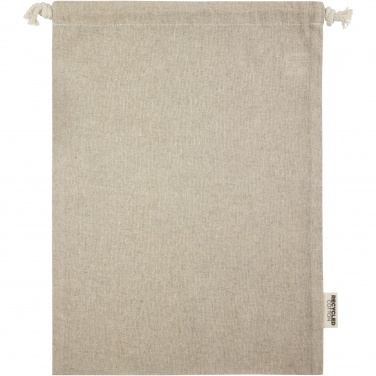 Logo trade corporate gift photo of: Pheebs 150 g/m² GRS recycled cotton gift bag large 4L
