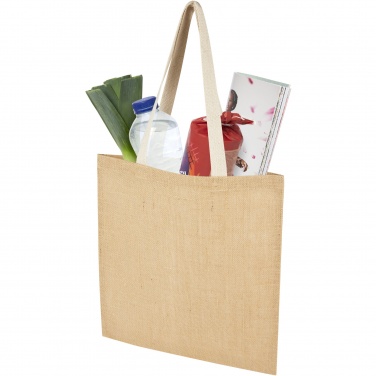 Logo trade corporate gifts picture of: Juta 300 g/m² jute tote bag 7L