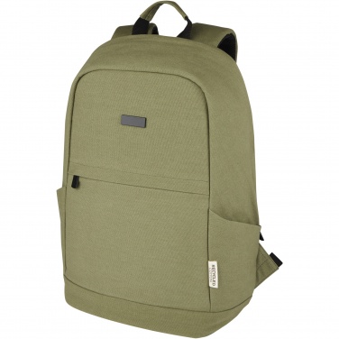 Logo trade advertising product photo of: Joey 15.6" GRS recycled canvas anti-theft laptop backpack 18L