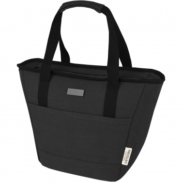 Logotrade promotional product image of: Joey 9-can GRS recycled canvas lunch cooler bag 6L