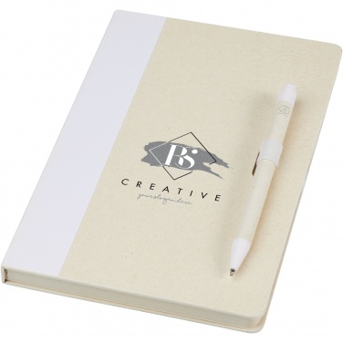 Logotrade corporate gifts photo of: Dairy Dream A5 size reference recycled milk cartons notebook and ballpoint pen set