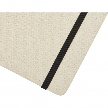 Logo trade promotional giveaways picture of: Tutico organic cotton hardcover notebook