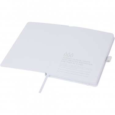 Logo trade promotional merchandise image of: Thalaasa ocean-bound plastic hardcover notebook