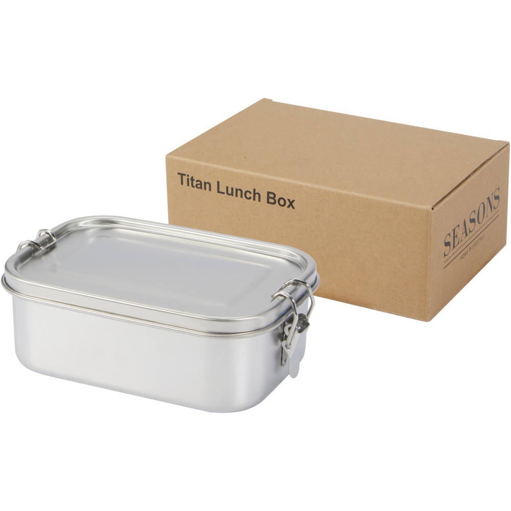 Logotrade promotional giveaways photo of: Titan recycled stainless steel lunch box