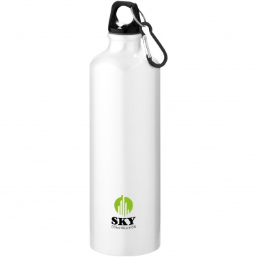 Logotrade advertising product image of: Oregon 770 ml RCS certified recycled aluminium water bottle with carabiner