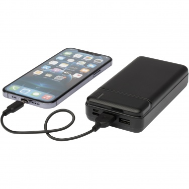 Logo trade promotional giveaways image of: Loop 20.000 mAh recycled plastic power bank 