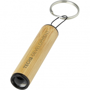 Logotrade promotional merchandise picture of: Cane bamboo key ring with light