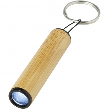 Logo trade advertising products picture of: Cane bamboo key ring with light