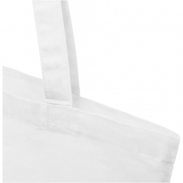 Logotrade advertising product picture of: Madras 140 g/m2 GRS recycled cotton tote bag 7L