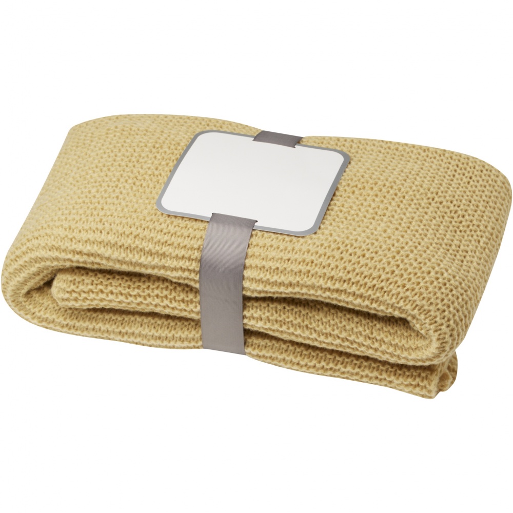 Logotrade advertising products photo of: Suzy 150 x 120 cm GRS polyester knitted blanket