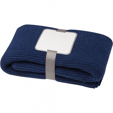 Logo trade business gifts image of: Suzy 150 x 120 cm GRS polyester knitted blanket
