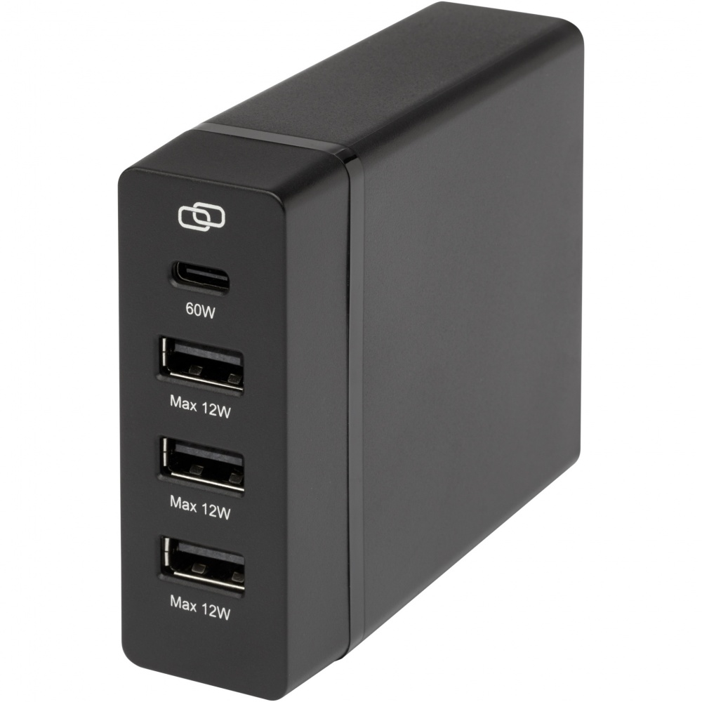 Logo trade promotional gifts image of: ADAPT 72W recycled plastic PD power station