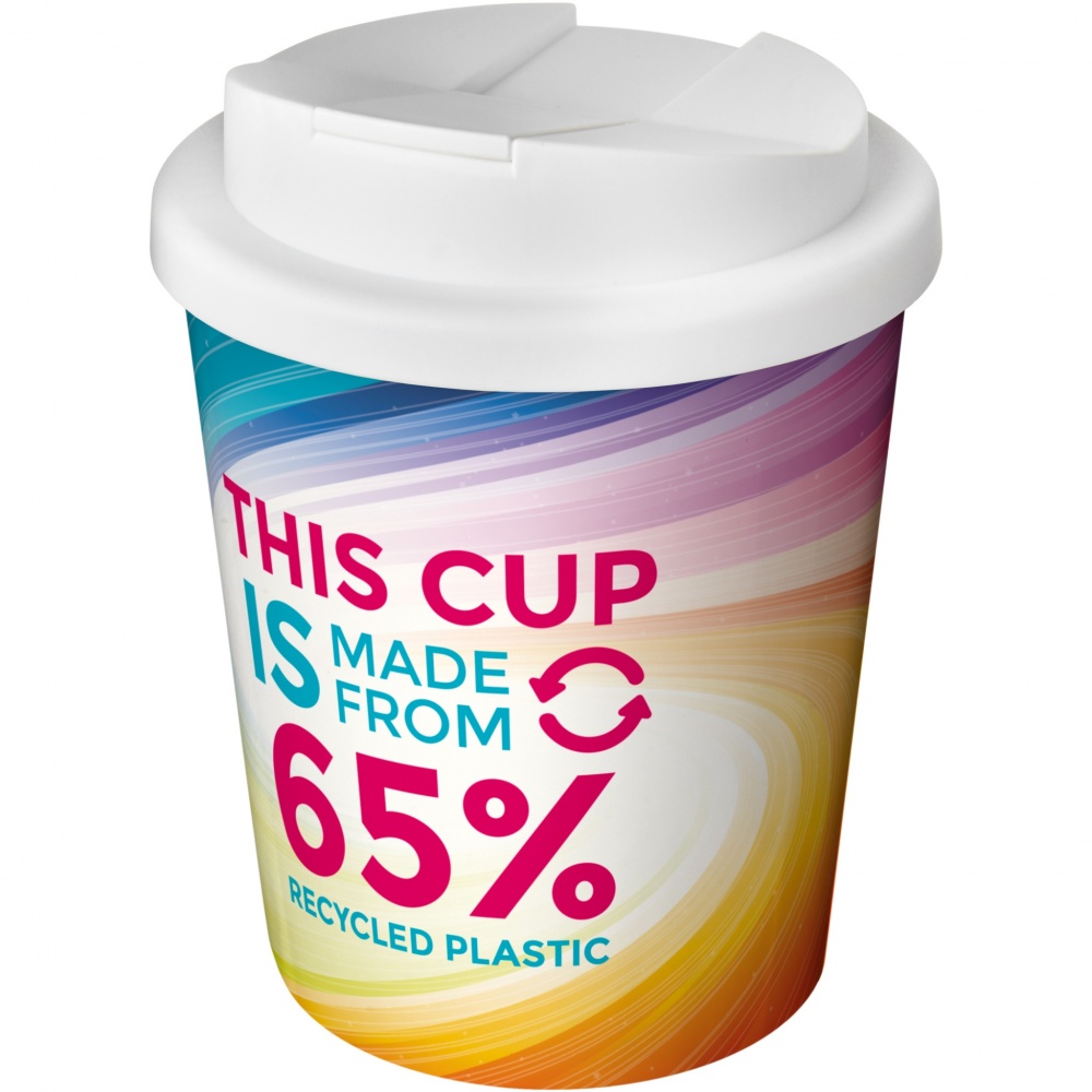 Logo trade corporate gifts image of: Brite-Americano Espresso Eco 250 ml spill-proof insulated tumbler