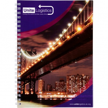 Logotrade promotional gift image of: Desk-Mate® A4 spiral notebook with printed back cover
