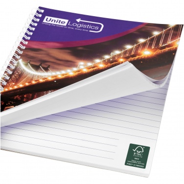 Logo trade promotional product photo of: Desk-Mate® A4 spiral notebook with printed back cover