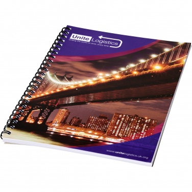 Logotrade promotional product picture of: Desk-Mate® A4 spiral notebook with printed back cover