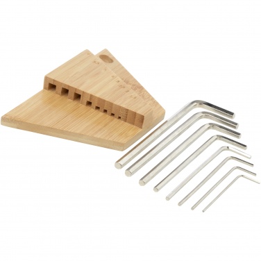 Logo trade promotional giveaway photo of: Allen bamboo hex key tool set