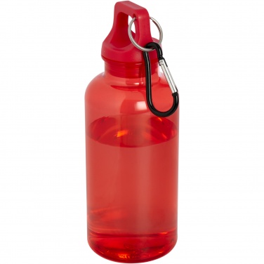 Logo trade corporate gifts picture of: Oregon 400 ml RCS certified recycled plastic water bottle with carabiner