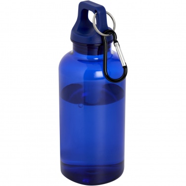 Logo trade promotional giveaways image of: Oregon 400 ml RCS certified recycled plastic water bottle with carabiner
