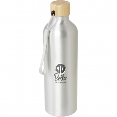 Logo trade promotional merchandise image of: Malpeza 770 ml RCS certified recycled aluminium water bottle