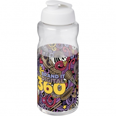 Logo trade promotional gifts image of: H2O Active® Big Base 1 litre flip lid sport bottle