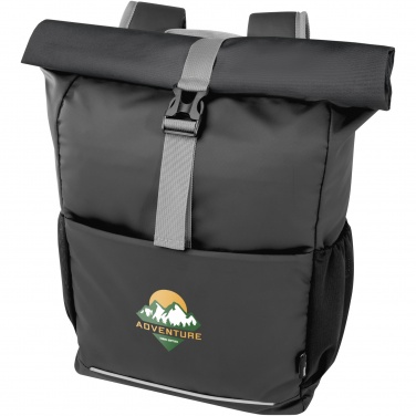 Logo trade advertising product photo of: Aqua 15" GRS recycled water resistant roll-top bike bag 20L