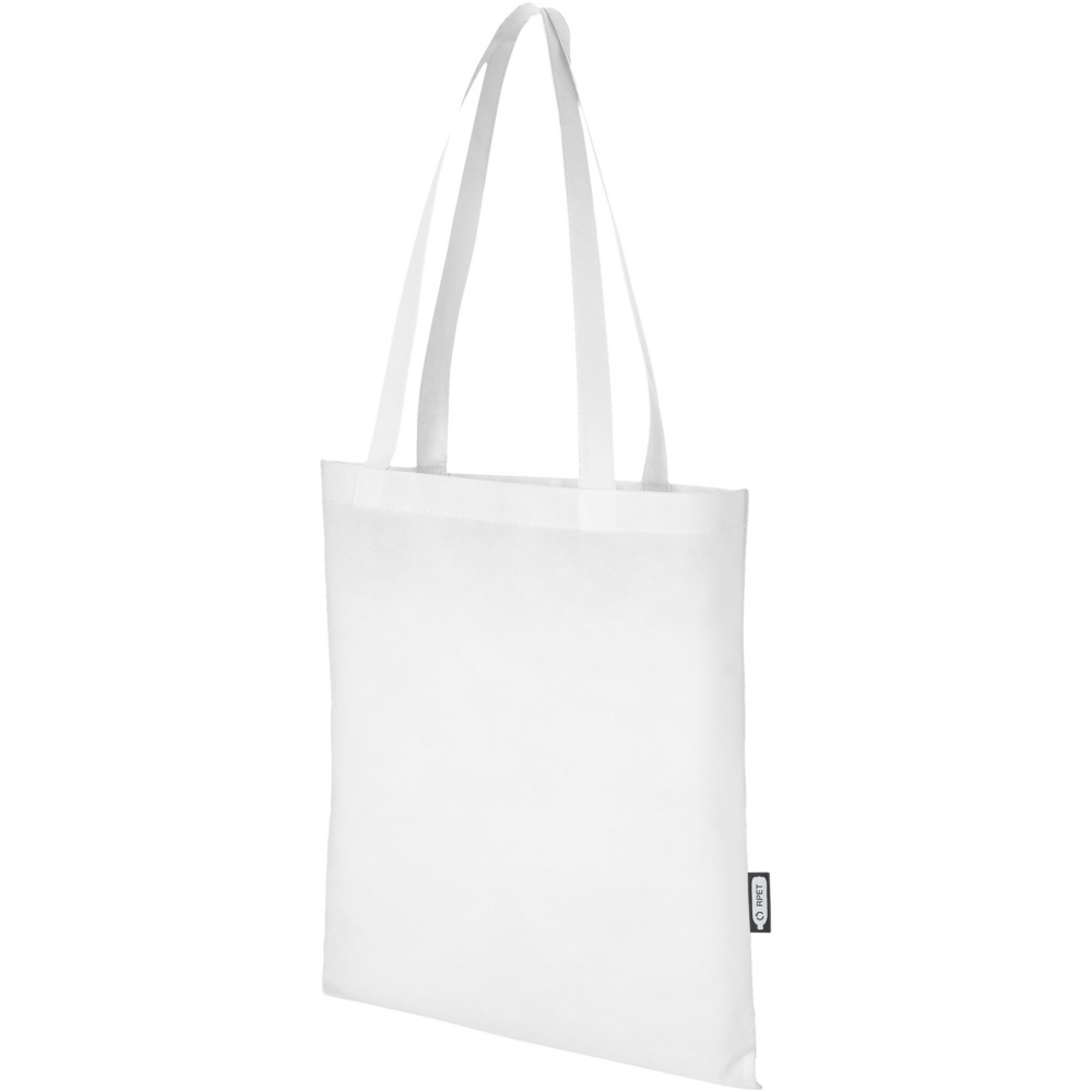 Logo trade promotional merchandise picture of: Zeus GRS recycled non-woven convention tote bag 6L