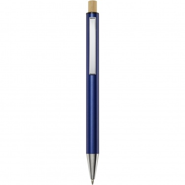 Logo trade business gifts image of: Cyrus recycled aluminium ballpoint pen (blue ink)