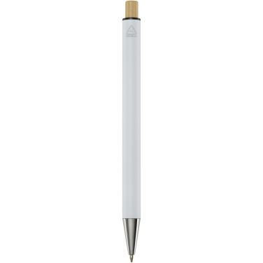 Logotrade corporate gift image of: Cyrus recycled aluminium ballpoint pen (black ink)