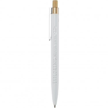 Logotrade promotional item image of: Nooshin recycled aluminium ballpoint pen  (blue ink)