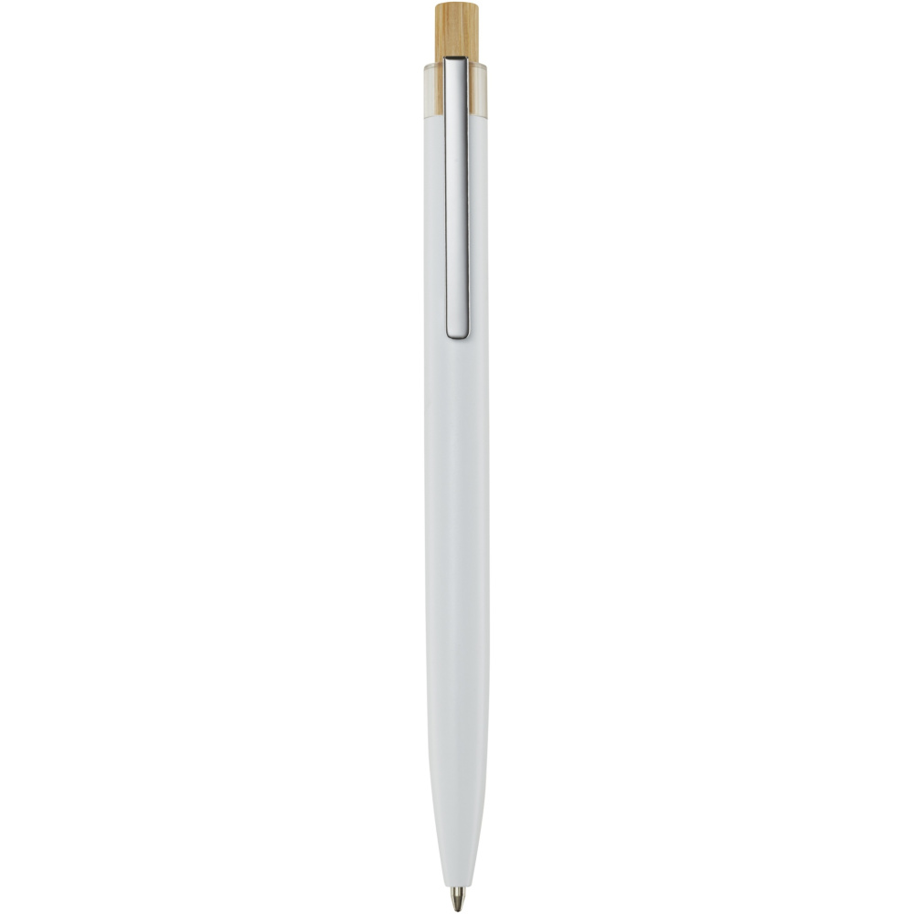 Logo trade promotional gifts picture of: Nooshin recycled aluminium ballpoint pen (black ink)