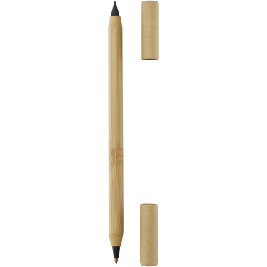 Logo trade business gift photo of: Samambu bamboo duo pen