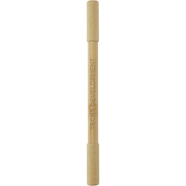 Logo trade promotional merchandise picture of: Samambu bamboo duo pen