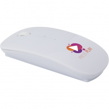 Logo trade promotional giveaways picture of: Menlo RCS recycled plastic wireless mouse 