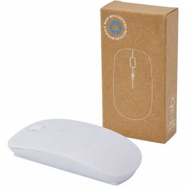 Logotrade promotional merchandise photo of: Menlo RCS recycled plastic wireless mouse 