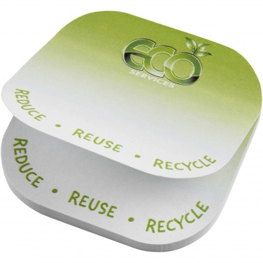 Logotrade promotional product picture of: Sticky-Mate® square-shaped recycled sticky notes with rounded corners