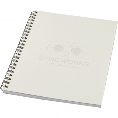 Logo trade promotional gifts picture of: Desk-Mate® A5 colour spiral notebook