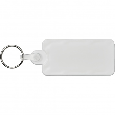 Logo trade promotional giveaways image of: Kym recycled tyre tread check keychain