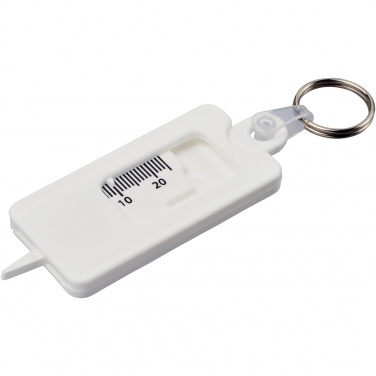Logotrade promotional product image of: Kym recycled tyre tread check keychain