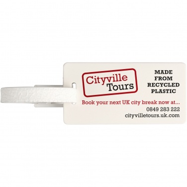 Logo trade promotional items picture of: River recycled window luggage tag