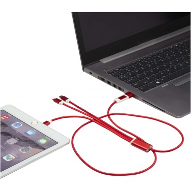 Logotrade advertising products photo of: Versatile 5-1 recycled aluminium charging cable