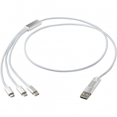 Logotrade corporate gift image of: Versatile 5-1 recycled aluminium charging cable