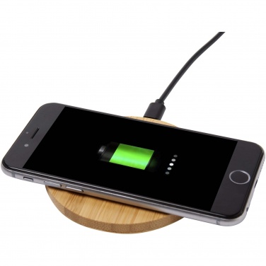 Logotrade promotional merchandise photo of: Essence 15W bamboo wireless charging pad